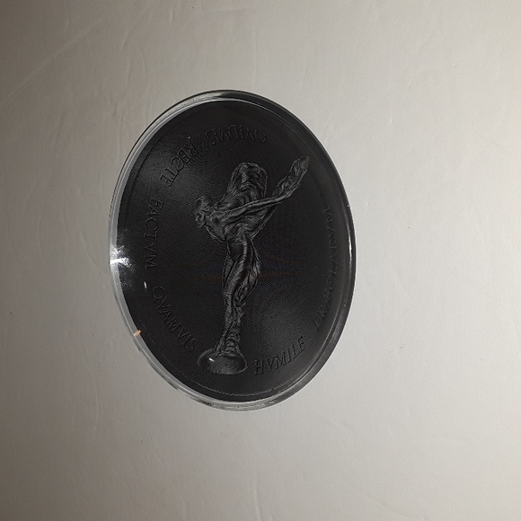 c VERY RARE ROLLS ROYCE FLYING LADY HOOD ORNAMENT MASCOT DISH PLATE - Picture 3 of 4